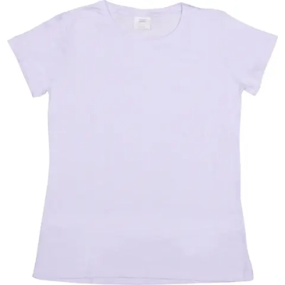 Футболка женская однотонная, белый цвет, р-р 48