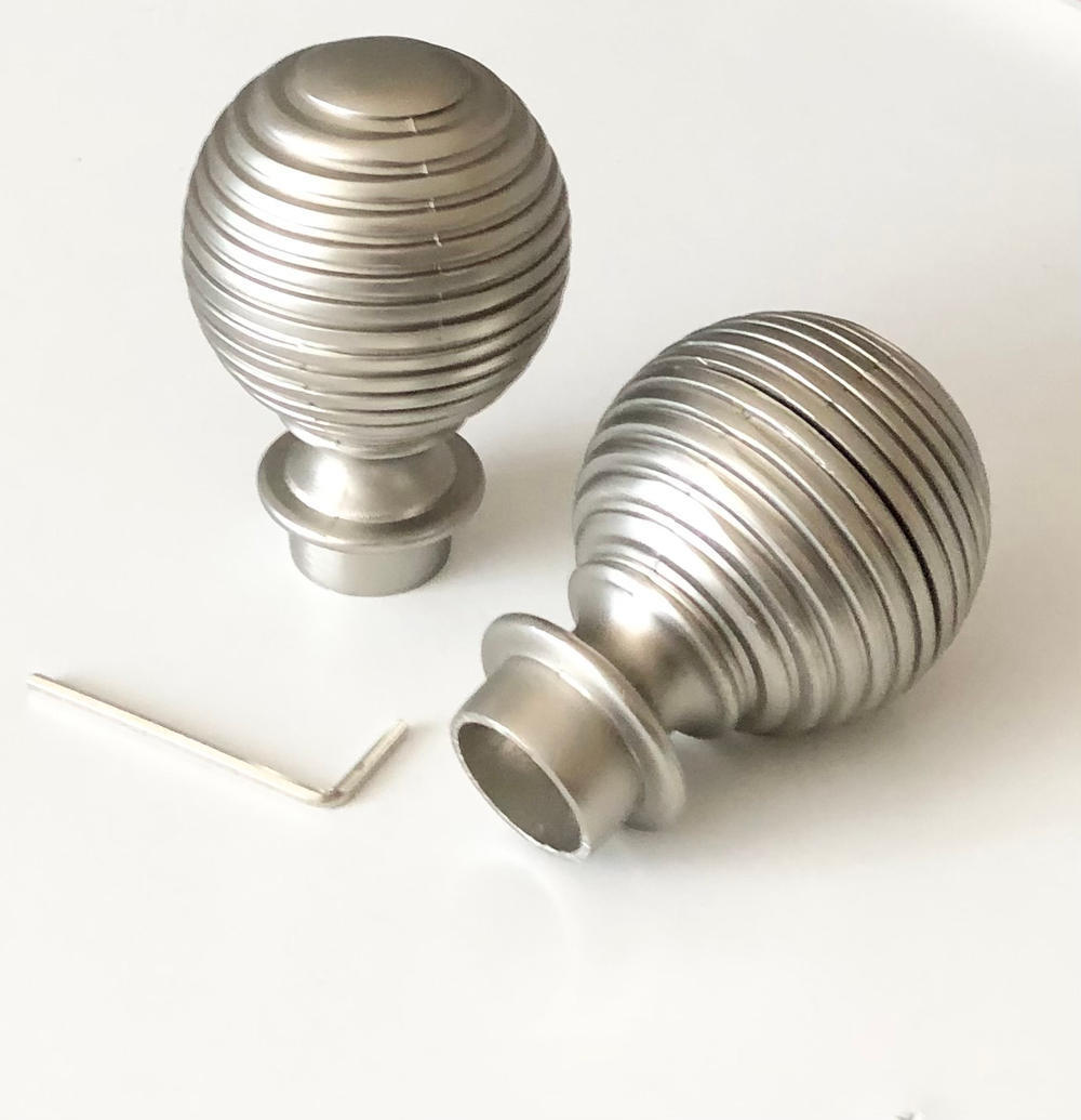 Наконечники "Торонто" d16 мм, цвет хром матовый