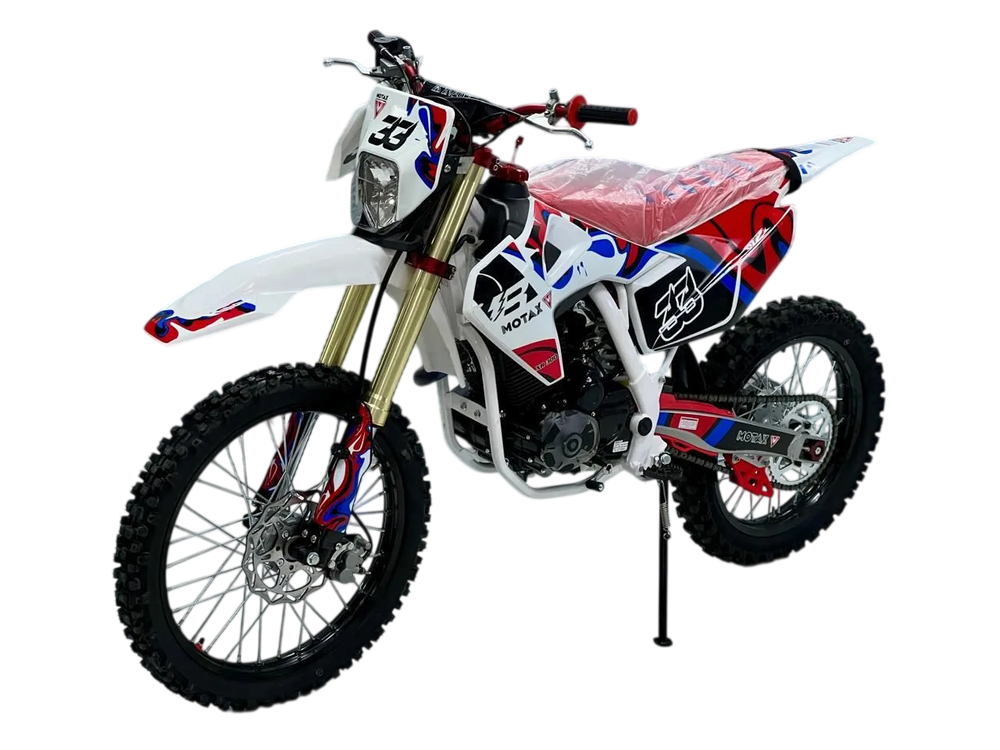 Мотоцикл эндуро MOTAX XR 300 (21/18) черный-белый-красный