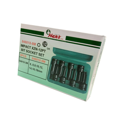 Комплект ударных насадок 1/2" Hans, 846018-8M