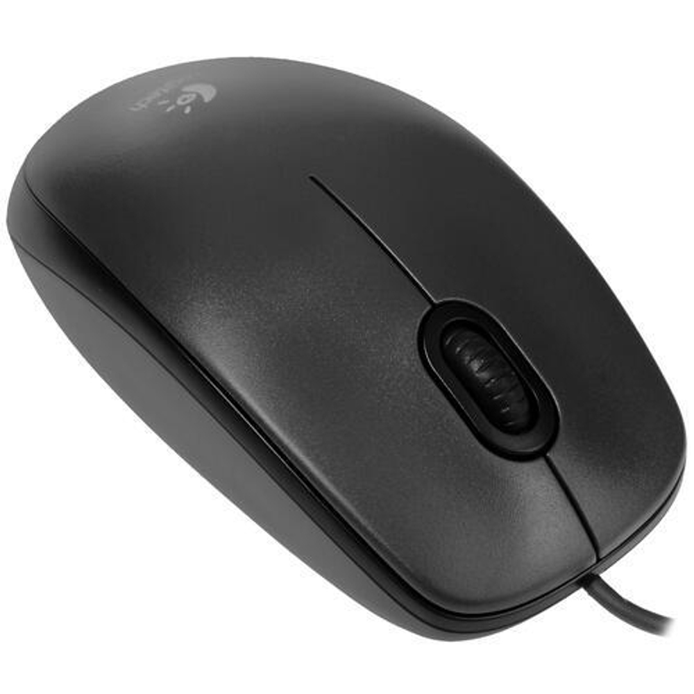 Мышь проводная Logitech M100R, 1000dpi, черный, 1.8м (910-005006)