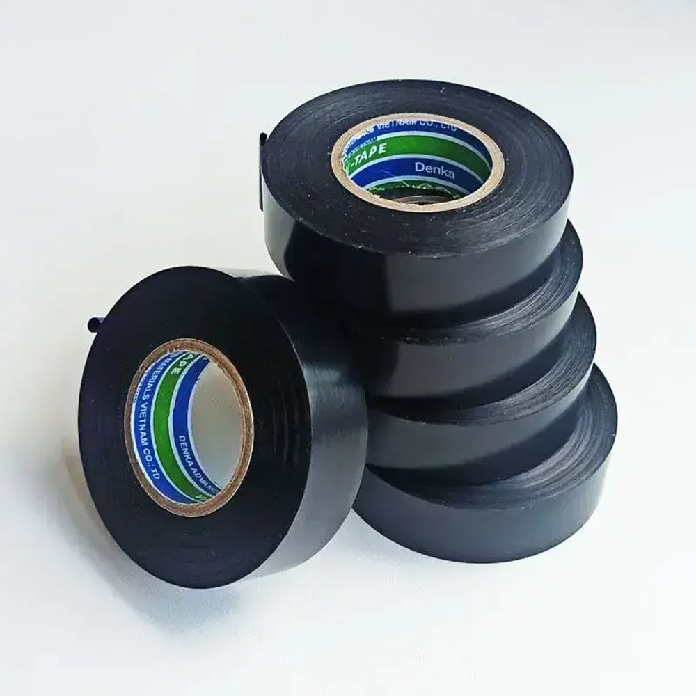 Denka Vini-Tape 232 * 5шт по 25метров * 19мм, ПВХ изолента применяется в японских автомобилях