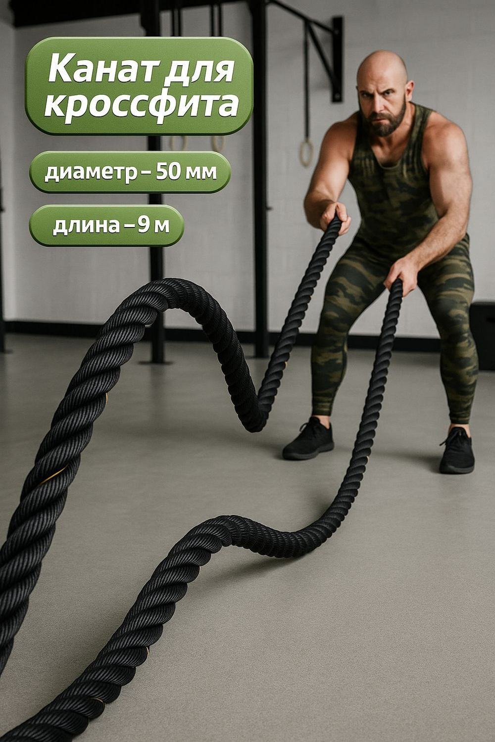 Канат спортивный тренировочный для кроссфита