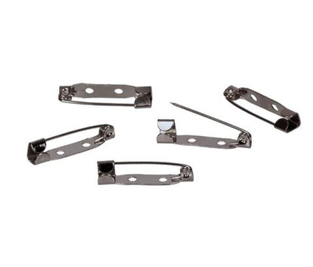 "Zlatka" Заготовки для броши DC-310 2.5 см , №03 под черный никель