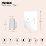 Уличный настенный светодиодный светильник Maytoni Shim O303WL-L10W3K