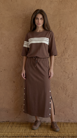 Костюм с юбкой casual