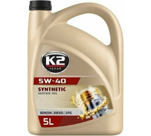 МАСЛО МОТОРНОЕ "К2"5W40 SN/CF A3/B4-12 5L