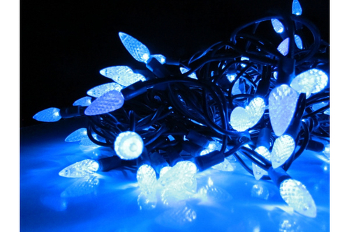 LED-PL-C6-4-G-220V-18-B, 20м, 200-205 светодиодов, синий