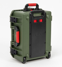 MEDIUM SIZE | Ударопрочный кейс с выдвижной ручкой и колесами DGCASE@60-02 ОЛИВКОВЫЙ | Внутр. размеры 490*360*205мм