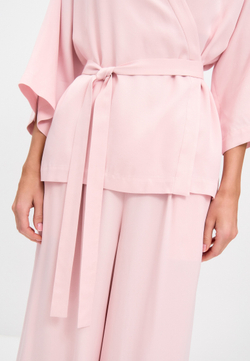 Рубашка-кимоно розовая