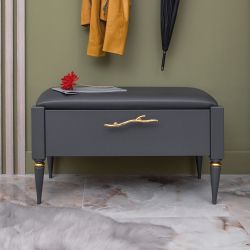 Банкетка Арт Серый Голд