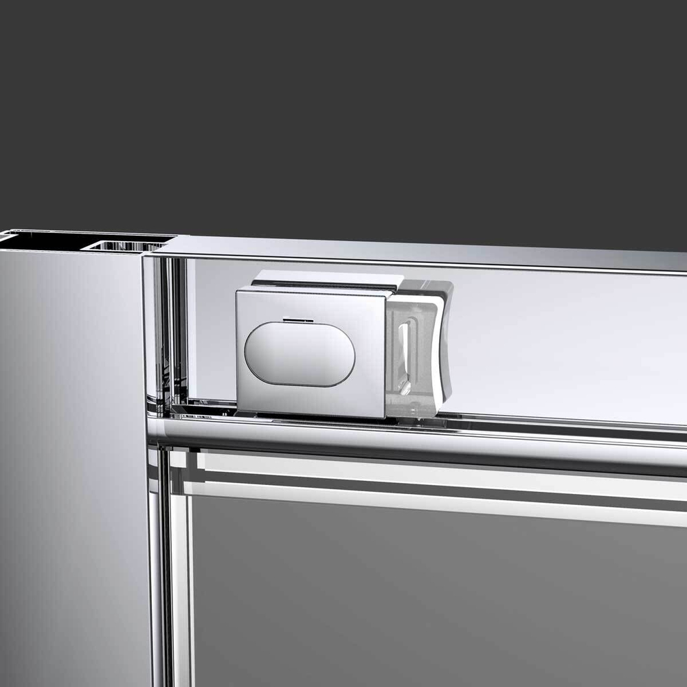 Душевая дверь Alpha VDS-3AL2160MT, 1600, хром, стекло текстурное