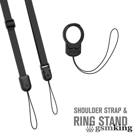 Crux Gear for iPhone Cases Shoulder Strap & Ring Stand Black (Чёрный)