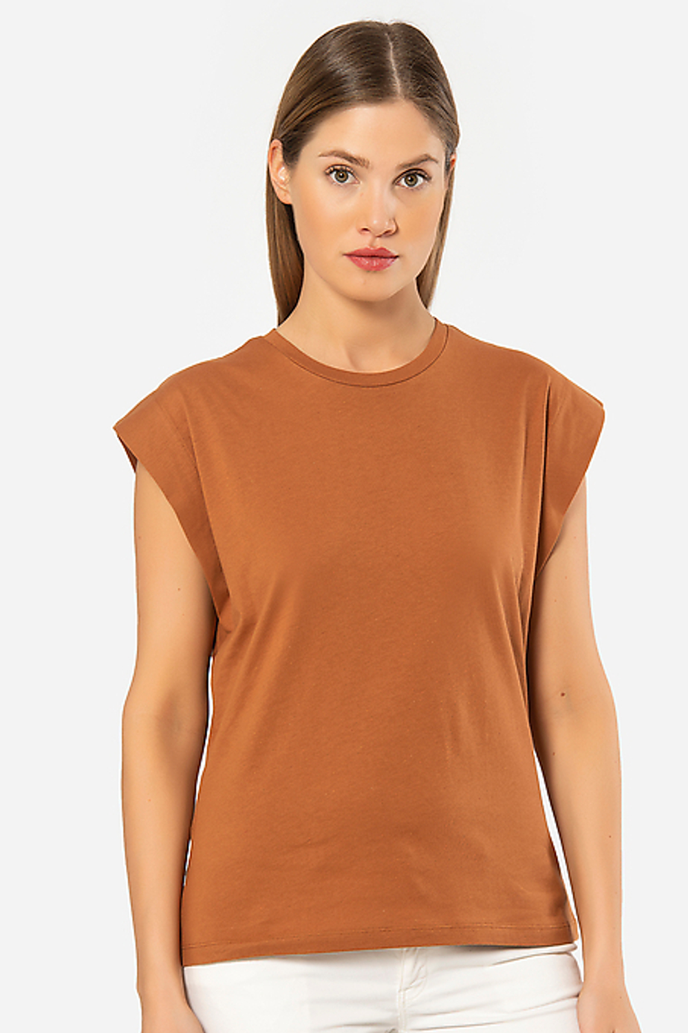 Футболка женская коричневый
