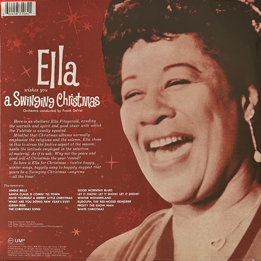 Ella Fitzgerald ‎– Ella Wishes You A Swinging Christmas (Европа 2023г.) Red