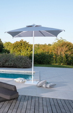 Зонт профессиональный 2.1х2.1 м Scolaro Lido Starwhite, белый, серебристо-серый