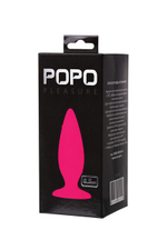 Малая силиконовая пробка на присоске Popo Pleasure (8,5 см) (Цвет: ярко-розовый)