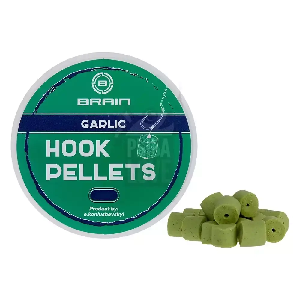 Пеллетс насадочный BRAIN Hook Pellets Garlic ЧЕСНОК 70г