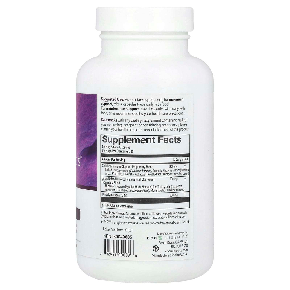 Econugenics, BreastDefend®, 120 вегетарианских капсул