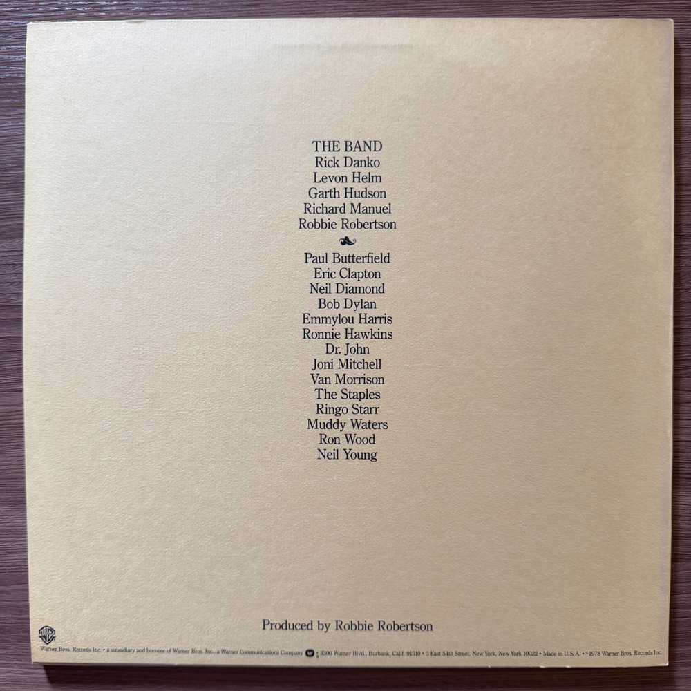 The Band ‎– The Last Waltz 3LP (США 1978г.) Т