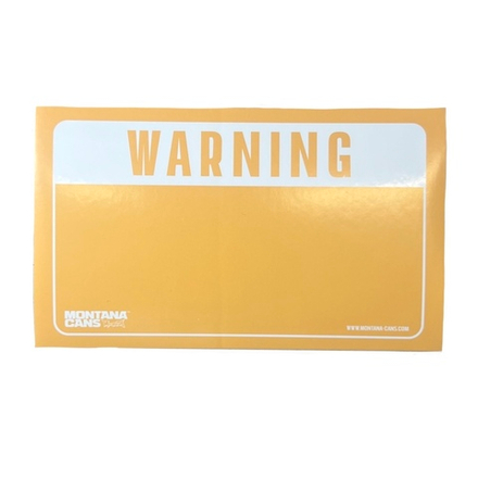 Стикер Montana WARNING Orange (1шт)