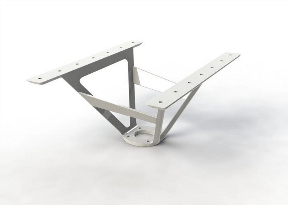 Кронштейн для стола непрозрачный, цвет красный