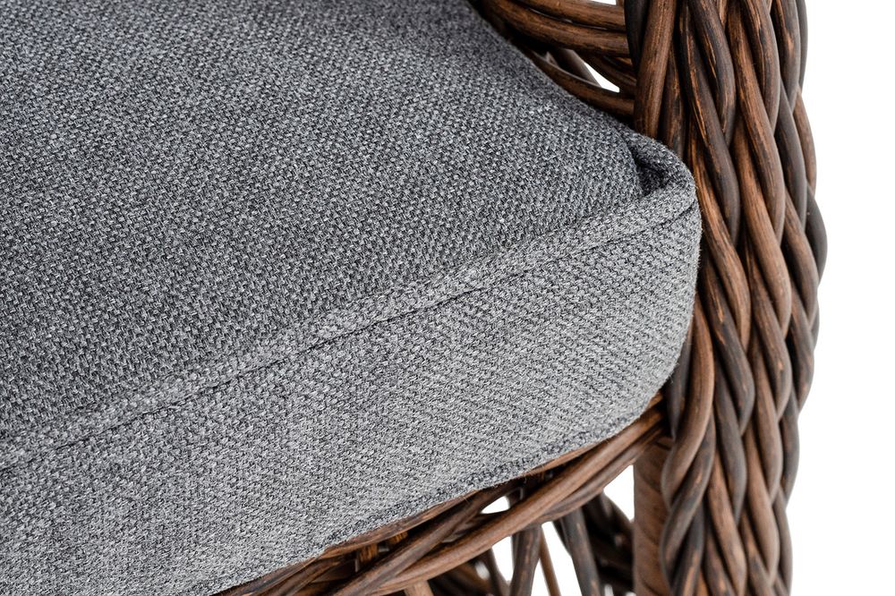 "Цесена" кресло плетеное из искусственного ротанга, цвет коричневый