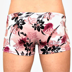 Мужские трусы боксеры бежево-розовые под велюр Romeo Rossi Boxer RR00224