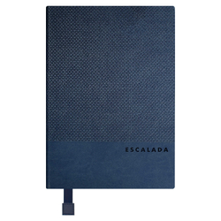Ежедневник недатированный ESCALADA, А5, 160 л., арт. 70656/ 15 ПИКЕ МАКРО СИНИЙ (кожзам: 146x211 мм, мягкий переплёт, запаянный край, материал обложки: искусственная кожа "Виннер", искусственная кожа "Пике макро"; способ крепления блока: ниткошвейный