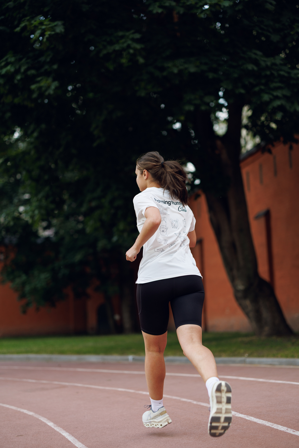 Футболка унисекс Morning Running Club белая