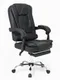 Кресло руководителя YS-800 черное, с подставкой для ног, семиточечный массаж