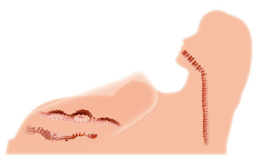 Реалистичный торс девушки с тремя упругими отверстиями, вибрацией, ротацией и голосом Kokos Hera.03 M10-03-25V