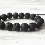 "Лава" бусины, диаметр около 10,4-10,6 мм, цена за 18 шт (1/2 нити)