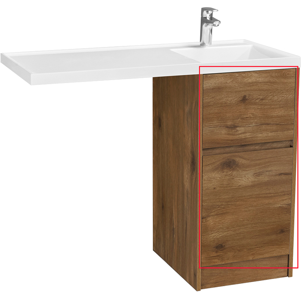 Фасад для тумбы Aquaton Лондри 40 Дуб Рустикальный (1A274901LHDR0)