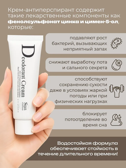 Крем-антиперспирант “Блокатор пота и запаха” Spa Treatment Deodorant Cream N