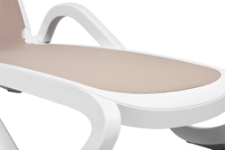 Ремкомплект для шезлонга Nardi - белый кант, стандарт ткань tortora