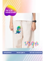 Термонаклейка на одежду, термопринт "Попугай"