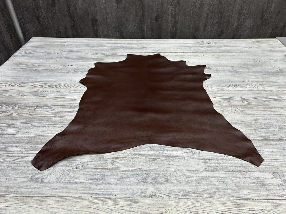 Джой цв. Коричневый / Joy Dark Brown, толщ. 1,1-1,3 мм, натуральная кожа
