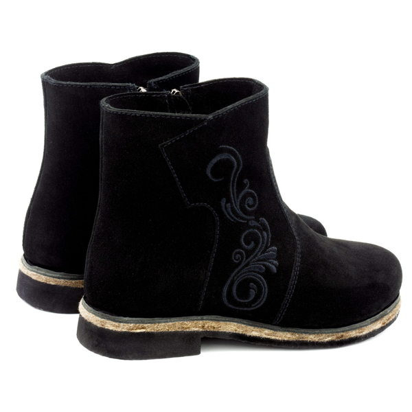 Унты-ботиночки женские из замши