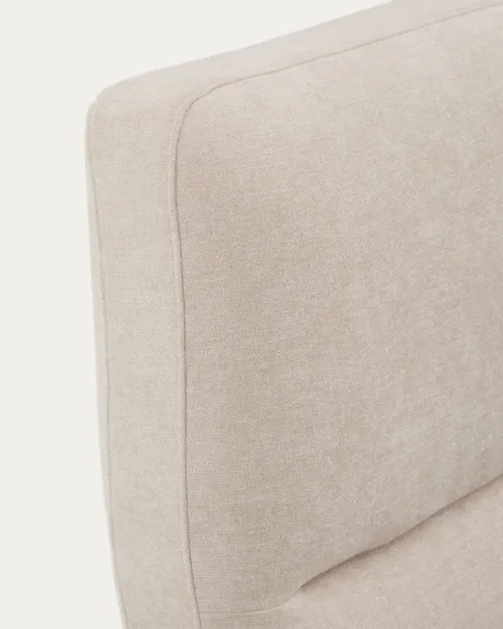 Кровать Dafra бежевого цвета из шенилла с ящиком для хранения 180 х 200 см