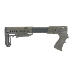 Пластиковый приклад МР-155, МР-135, DLG Tactical. Черный