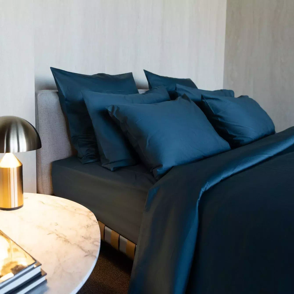 Простыня на резинке 180x200x35 Mollen темно-бирюзовая