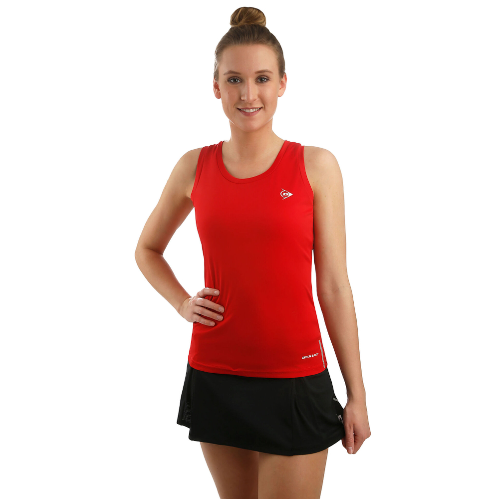 Женская теннисная майка Dunlop Tank Top Women - Red, White