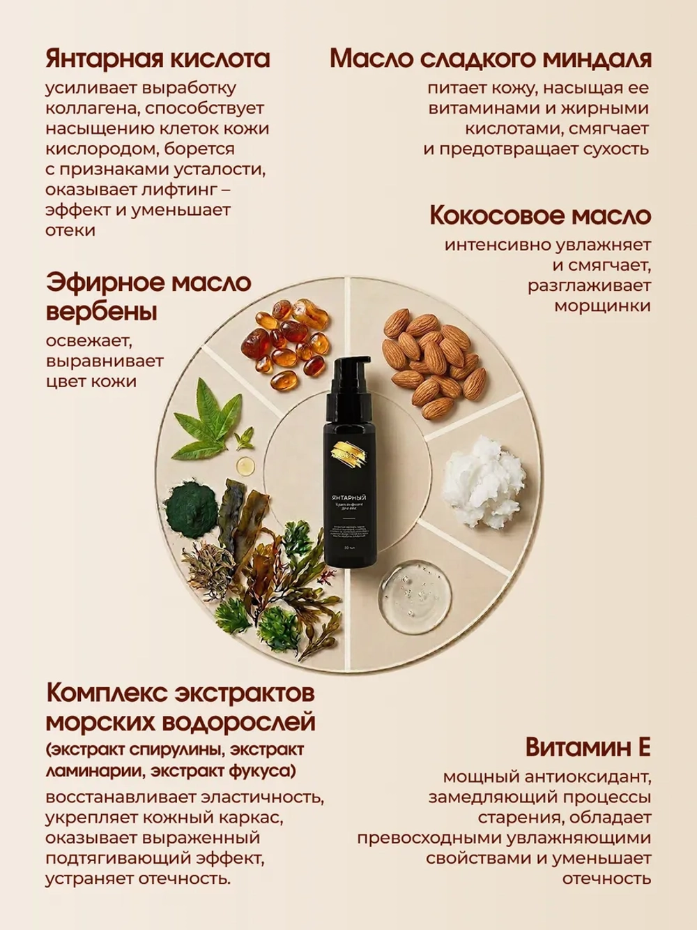 Крем - лифтинг для век Янтарный