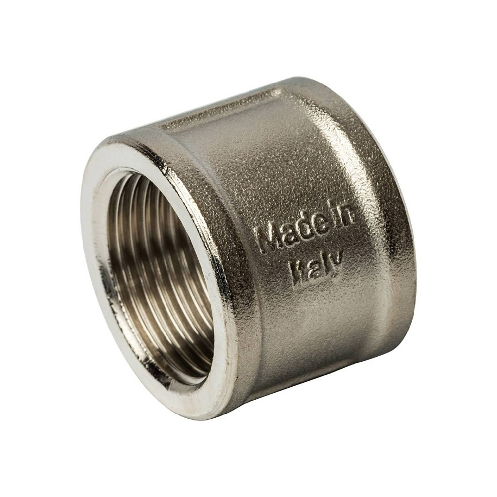 Муфта STOUT SFT 0006 - 1" (для стальных труб, латунь никелированная)