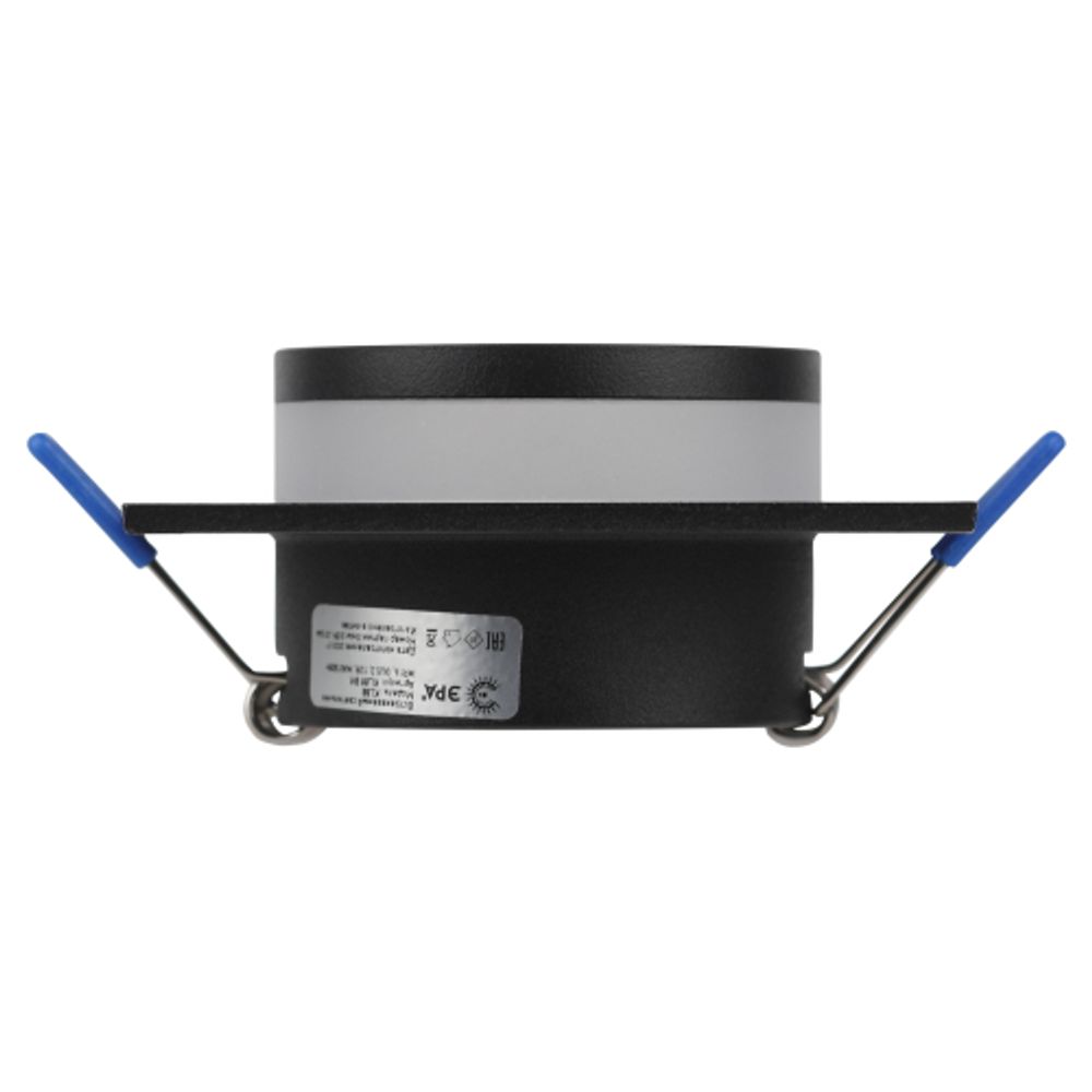 Светильник встраиваемый алюминиевый ЭРА KL88 BK под лампу MR16 GU5.3 черный | Алюминиевые встраиваемые светильники