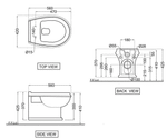 Унитаз подвесной Jaquar QPS-WHT-7953UFPM