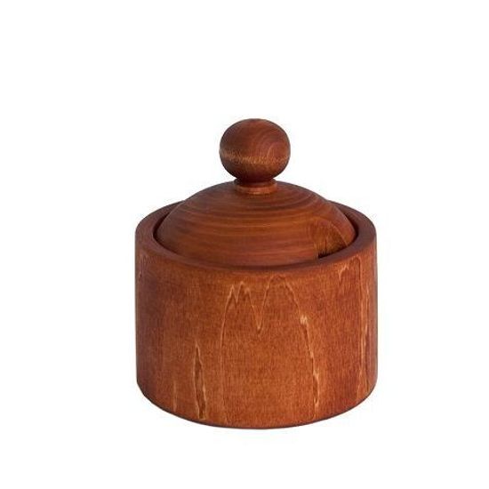 Сахарница малая деревянная ваплёная, 300 мл