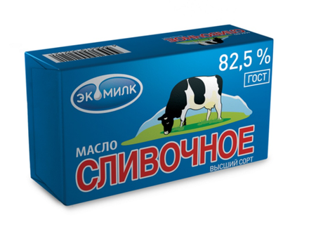 Масло сливочное 82,5% Экомилк 450 г 5 шт