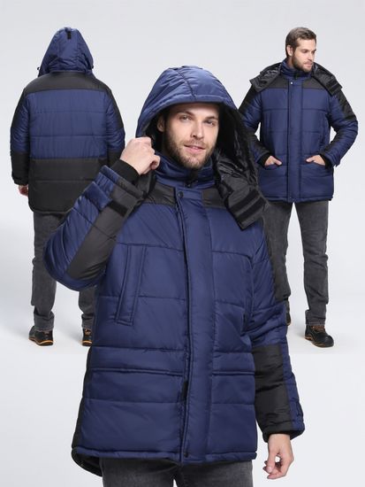 Куртка зимняя "Европа" (т.синий/черный)